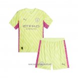 Manchester City Goalkeeper Shirt Kid 2023-2024 Green