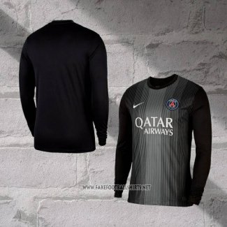 Paris Saint-Germain Home Goalkeeper Shirt Long Sleeve 2025-2026 Black