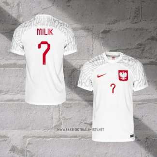 Poland Player Milik Home Shirt 2022