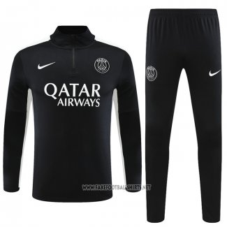 Sweatshirt Tracksuit Paris Saint-Germain Kid 2023-2024 Black