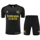 Tracksuit Arsenal Short Sleeve 2023-2024 Black - Shorts