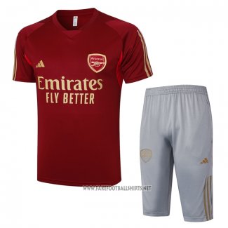 Tracksuit Arsenal Short Sleeve 2023-2024 Red - Shorts