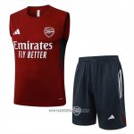 Tracksuit Arsenal Without Sleeves 2025-2026 Red