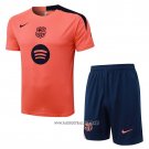 Tracksuit Barcelona Short Sleeve 2025-2026 Orange - Shorts