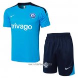 Tracksuit Chelsea Short Sleeve 2024-2025 Blue - Shorts