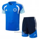 Tracksuit Cruzeiro Short Sleeve 2025-2026 Blue - Shorts