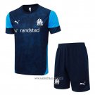 Tracksuit Olympique Marseille Short Sleeve 2025-2026 Blue - Shorts