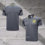 Borussia Dortmund Shirt Polo 2023-2024 Grey