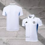 Manchester United Shirt Polo 2025-2026 White