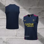 Paris Saint-Germain Training Shirt Without Sleeves 2023-2024 Blue