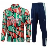 Sweatshirt Tracksuit Arsenal Kid 2024-2025 Red Green