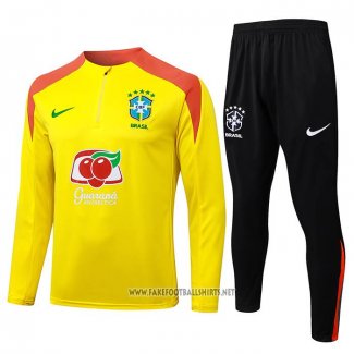 Sweatshirt Tracksuit Brazil 2025-2026 Yellow