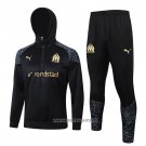 Sweatshirt Tracksuit Olympique Marseille 2023-2024 Black and Grey