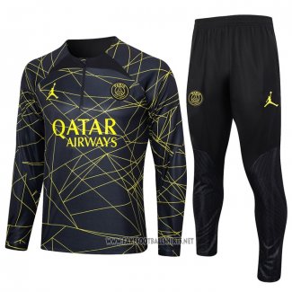 Sweatshirt Tracksuit Paris Saint-Germain Jordan 2023-2024 Black