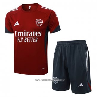 Tracksuit Arsenal Short Sleeve 2025-2026 Red - Shorts