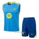 Tracksuit Barcelona Without Sleeves 2025-2026 Blue