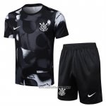 Tracksuit Corinthians Short Sleeve 2025-2026 Black - Shorts