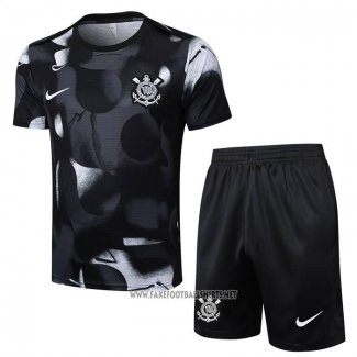 Tracksuit Corinthians Short Sleeve 2025-2026 Black - Shorts