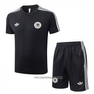 Tracksuit Germany Short Sleeve 2026-2027 Black - Shorts
