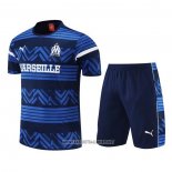 Tracksuit Olympique Marseille Short Sleeve 2022-2023 Blue - Shorts