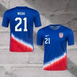 United States Player Weah Away Shirt 2024