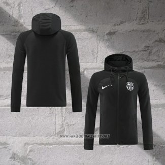 Chaqueta con Capucha del Barcelona 2022-2023 Black