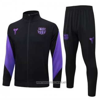 Jacket Tracksuit Barcelona 2025-2026 Black Purpura