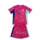 Manchester City Goalkeeper Shirt Kid 2025-2026 Rosa