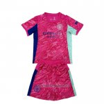 Manchester City Goalkeeper Shirt Kid 2025-2026 Rosa