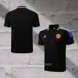 Manchester United Shirt Polo 2022-2023 Black