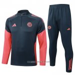 Sweatshirt Tracksuit Bayern Munich Kid 2025-2026 Grey Orange