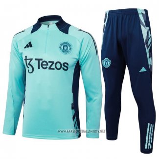 Sweatshirt Tracksuit Manchester United 2024-2025 Green
