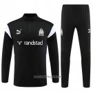 Sweatshirt Tracksuit Olympique Marseille Kid 2023-2024 Black