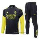 Sweatshirt Tracksuit Real Madrid Kid 2025-2026 Yellow Black