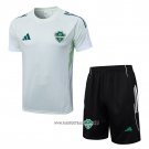 Tracksuit Al-Ahli Saudi Short Sleeve 2025-2026 White - Shorts