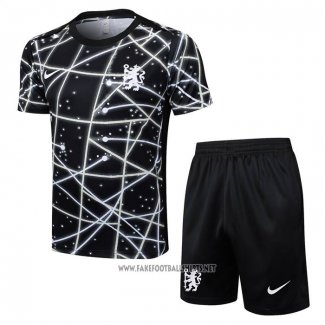 Tracksuit Chelsea Short Sleeve 2025-2026 Black - Shorts