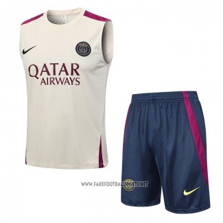 Tracksuit Paris Saint-Germain Without Sleeves 2023-2024 Apricot