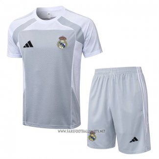 Tracksuit Real Madrid Short Sleeve 2025-2026 Grey - Shorts