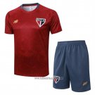 Tracksuit Sao Paulo Short Sleeve 2025-2026 Red - Shorts