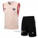 Tracksuit Sao Paulo Without Sleeves 2023-2024 Yellow