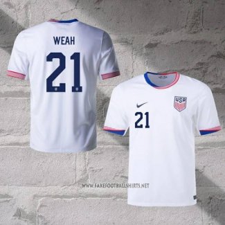 United States Player Weah Home Shirt 2024