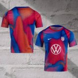 United States Shirt Pre-Match 2024 Blue and Red