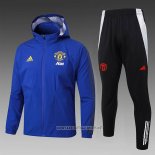 Windbreaker Tracksuit Manchester United 2024-2025 Blue