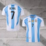 Argentina Player De Paul Home Shirt 2024
