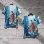 Brazil Jesus Shirt 2025-2026 Blue Thailand