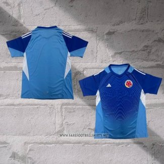 Colombia Goalkeeper Shirt 2026 Blue Thailand