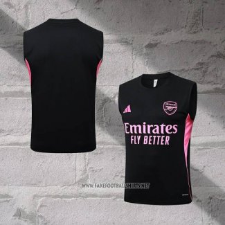Inter Miami Training Shirt Without Sleeves 2025-2026 Black Rosa