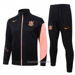 Jacket Tracksuit Corinthians Kid 2025-2026 Black Orange