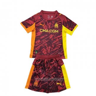 Olympique Marseille Goalkeeper Shirt Kid 2025-2026 Red