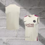Paris Saint-Germain Training Shirt Without Sleeves 2023-2024 Apricot
